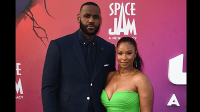 LeBron James credited his wife Savannah James for his success, stating she stood by him when "he had absolutely" nothing. (Image via Jordan Strauss/Invision/AP)