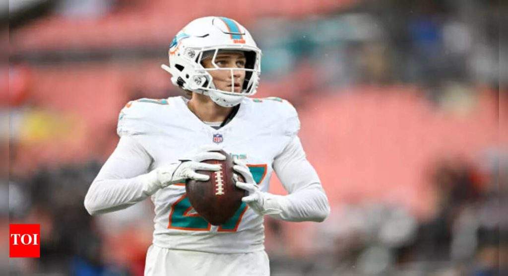 Miami Dolphins’ Ethan Bonner Sidelined by Hamstring Injury in Preseason Clash Against Lions | Times of India NFL News