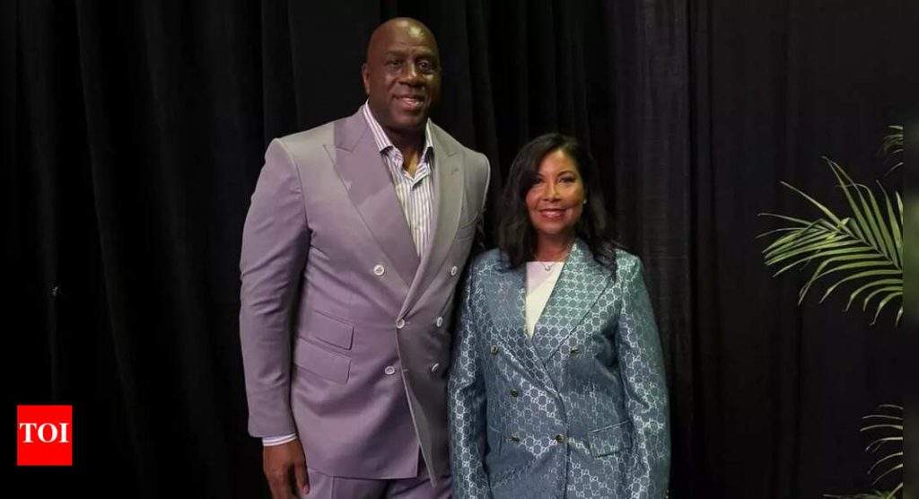 NBA Icon Magic Johnson and Wife Cookie Johnson Celebrate Emotional Moment Honoring His Mother | Times of India