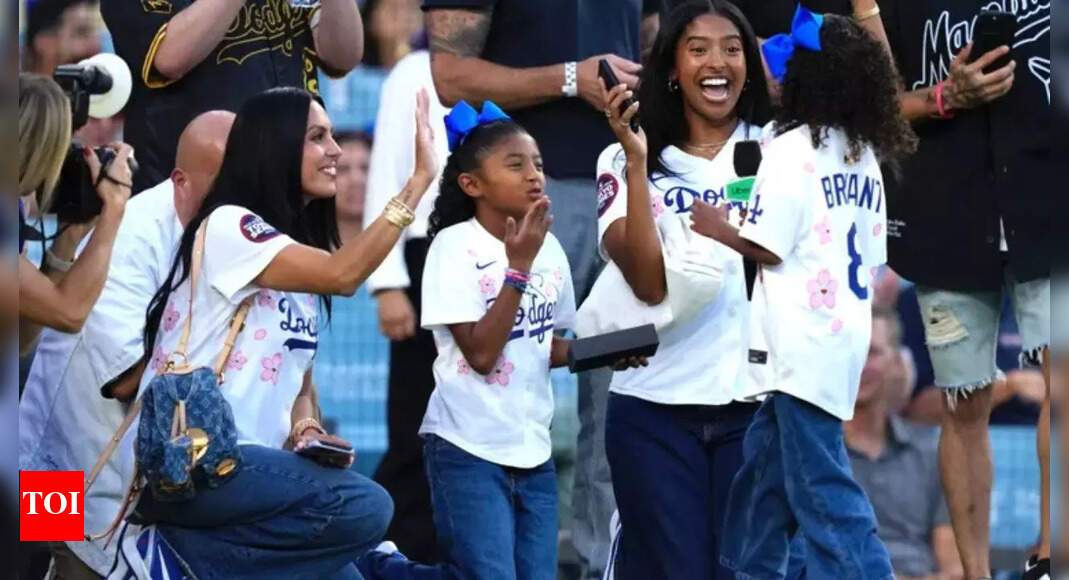 Vanessa Bryant’s Heartfelt Tribute to Kobe Bryant at LA Dodgers’ Bobblehead Night Captivates Audiences | NBA News Times of India