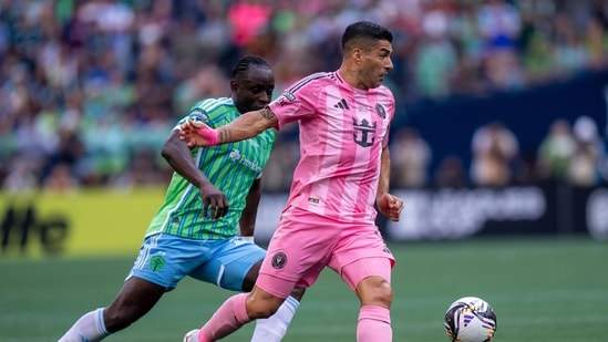 Luis Suarez punished for spitting at a member of the Seattle Sounders’ coaching staff Luis Suarez punished for spitting at a member of the Seattle Sounders’ coaching staff