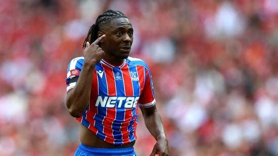 Crystal Palace's Eberechi Eze reacts during a match.(Action Images via Reuters)